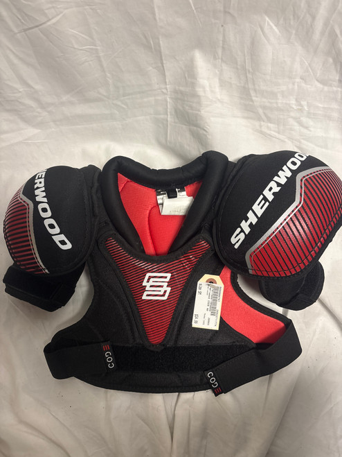 Vist Large View of Product Image Which is Used Sher-wood CODE Youth Shoulder Pads SM