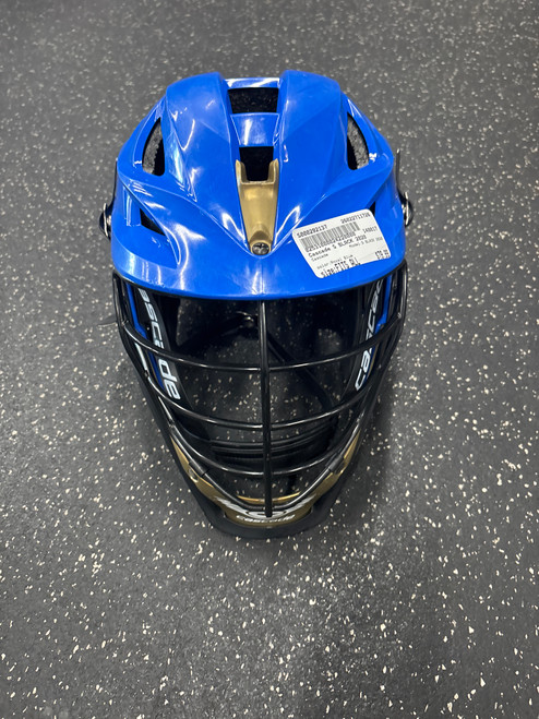 Vist Large View of Product Image Which is Used Cascade S BLACK 2020 Lacrosse Helmet Royal Blue Fits all