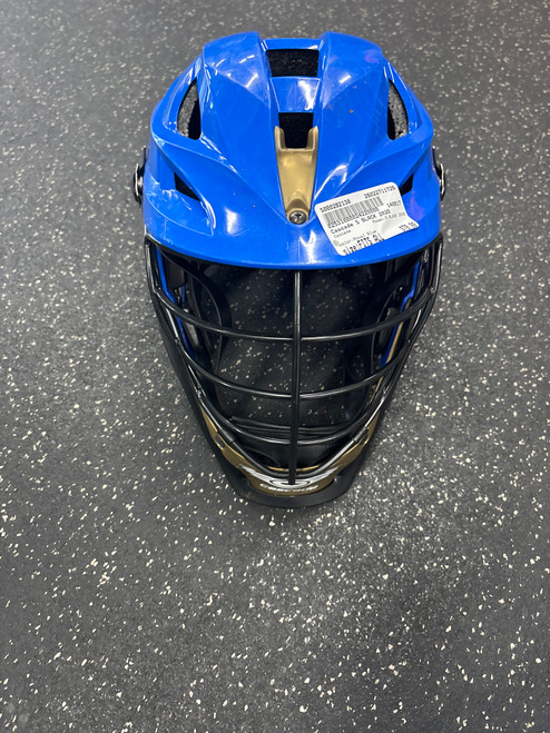 Vist Large View of Product Image Which is Used Cascade S BLACK 2020 Lacrosse Helmet Royal Blue Fits all
