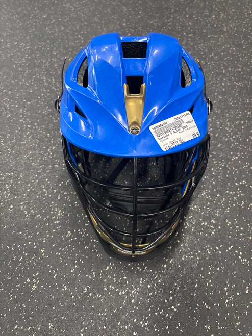 Vist Large View of Product Image Which is Used Cascade S BLACK 2020 Lacrosse Helmet Royal Blue Fits all