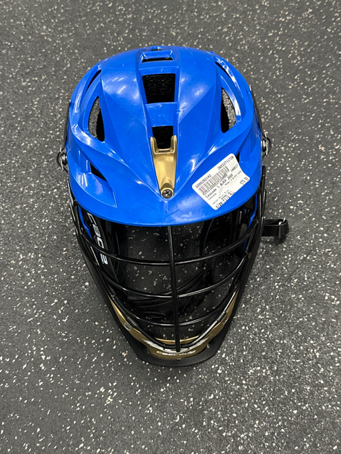 Vist Large View of Product Image Which is Used Cascade S BLACK 2020 Lacrosse Helmet Royal Blue Fits all