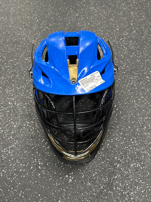 Vist Large View of Product Image Which is Used Cascade S BLACK 2020 Lacrosse Helmet Royal Blue Fits all