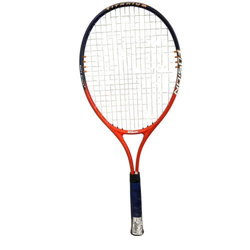 Vist Large View of Product Image Which is Used Wilson SOFT SHOCK Adult Tennis Racquet Orange 4 3/8"