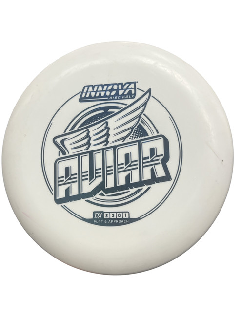 Vist Large View of Product Image Which is Used Innova AVIOR Disc Golf Mid Range White