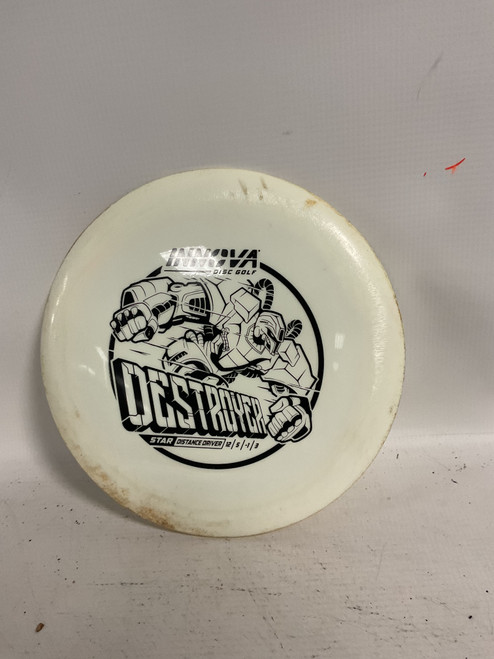 Vist Large View of Product Image Which is Used Innova STAR DESTROYER Disc Golf Driver White
