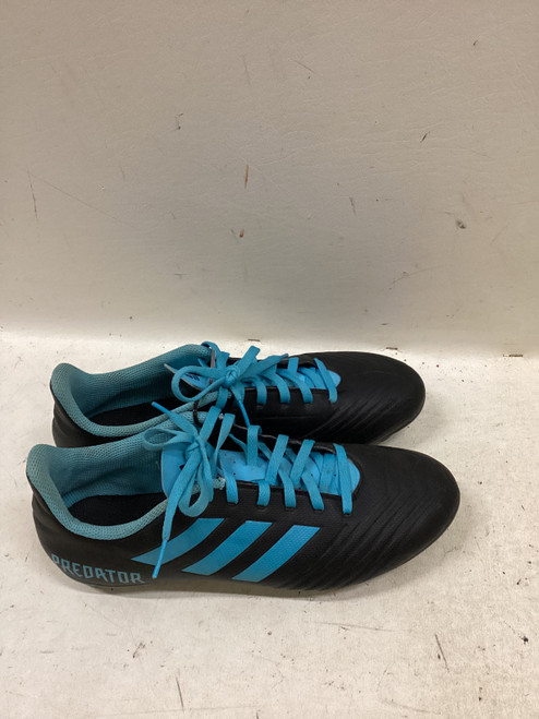 Vist Large View of Product Image Which is Used Adidas Soccer Cleats Black And Carolina Blue Senior 8