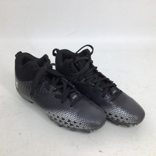 Vist Large View of Product Image Which is Used Under Armour SPOTLIGHT SELECT 3 MC JR 3.5 FB CLEAT Jr FB Cleats Black Junior 03.5