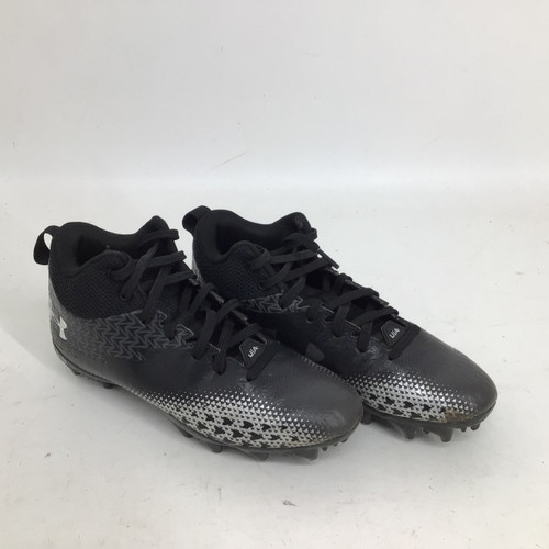 Vist Large View of Product Image Which is Used Under Armour SPOTLIGHT SELECT 3 MC JR 4.5 FB CLEAT Jr FB Cleats Black Junior 04.5