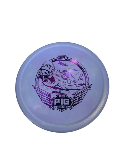 Vist Large View of Product Image Which is Used Innova PRO PIG Disc Golf Putter Purple 175g