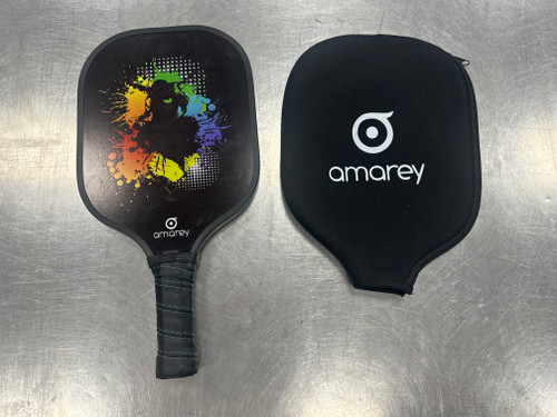 Vist Large View of Product Image Which is Used AMAREY GRAPHITE PADDLE Pickleball Racquet Black