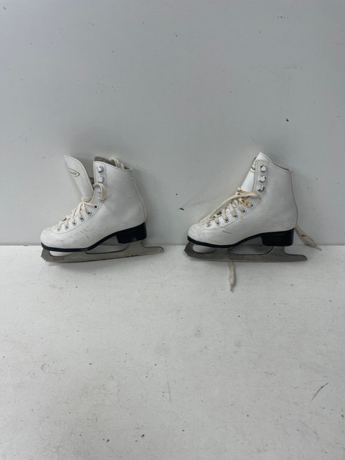 Vist Large View of Product Image Which is Used VIC Girls Figure Skate White Youth 13.0