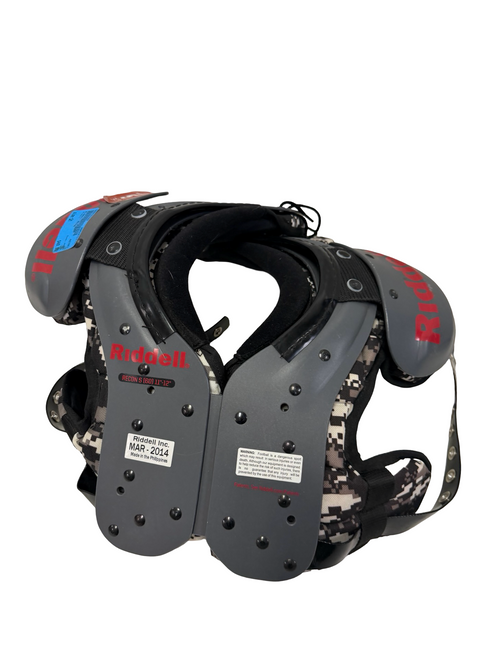Vist Large View of Product Image Which is Used Riddell RECON Youth Football Shoulder Pads SM 11-12" 60lb - Like New