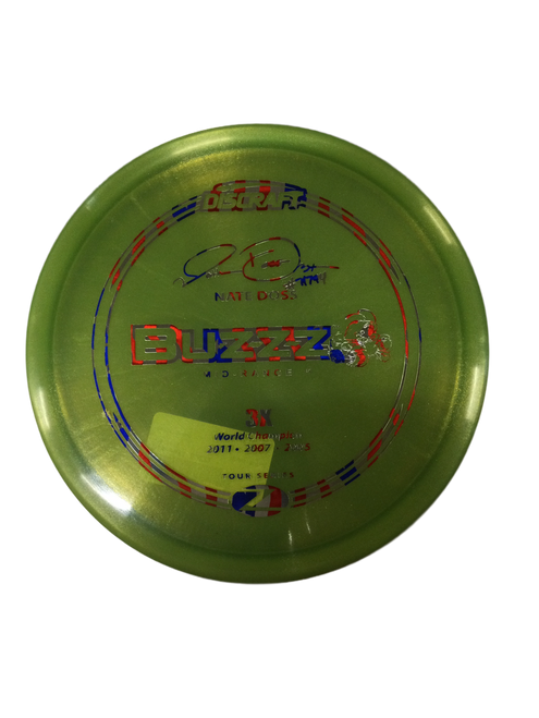 Vist Large View of Product Image Which is Used Discraft BUZZZ Disc Golf Mid Range Green