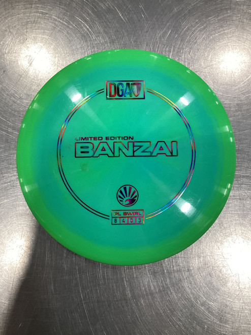 Vist Large View of Product Image Which is Used DGA LE BANZAI Disc Golf Driver Green