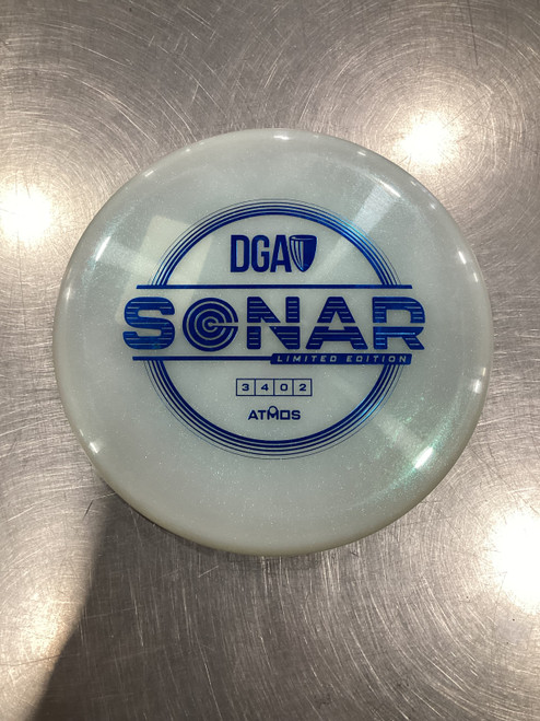 Vist Large View of Product Image Which is Used DGA LE SONAR Disc Golf Putter White