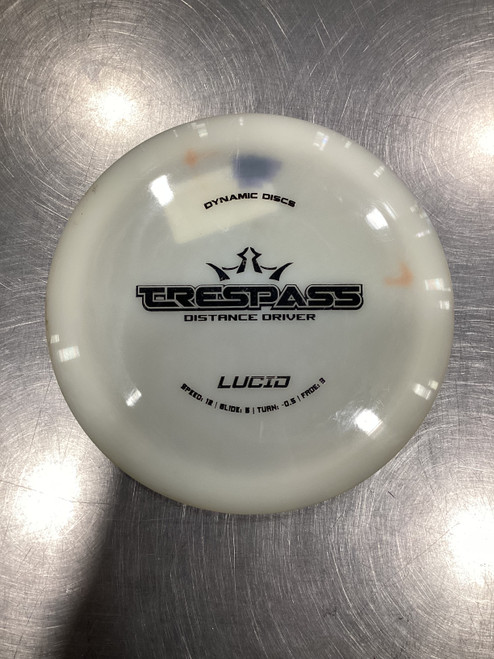Vist Large View of Product Image Which is Used Dynamic Discs TRESPASS 174G Disc Golf Driver White