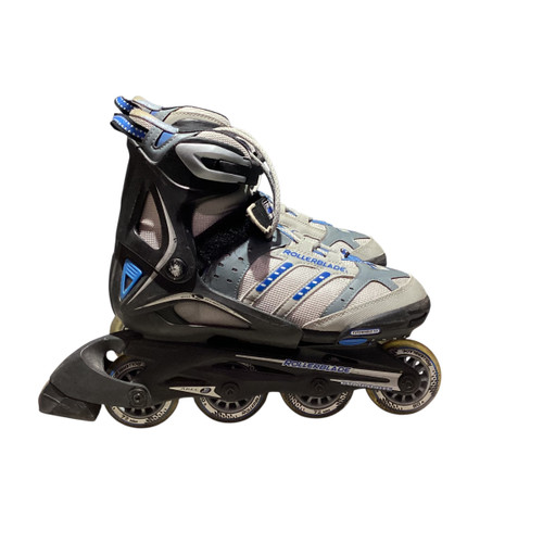 Vist Large View of Product Image Which is Used Rollerblade 4-7 Junior Rec Fitness Skates Grey Adjustable