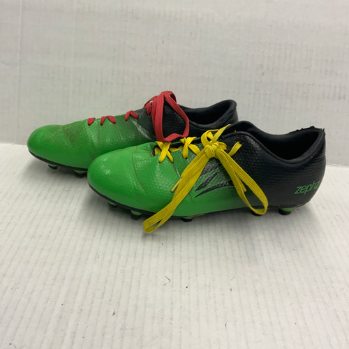 Vist Large View of Product Image Which is Used ZEPHZ Soccer Cleats Green Senior 9.5
