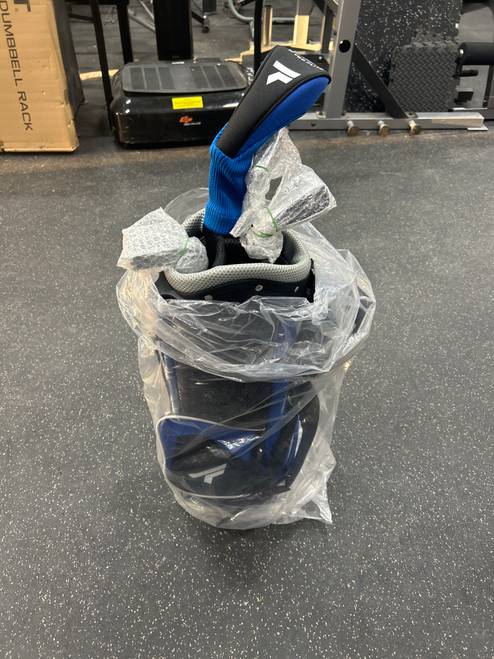 Vist Large View of Product Image Which is Used Top Flite JR GOLF Jr Package Set RH Black And Carolina Blue 4 Piece