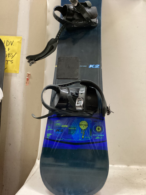 Vist Large View of Product Image Which is Used K2 FATBOB Mens Board/Bindings Navy Blue 155 cm