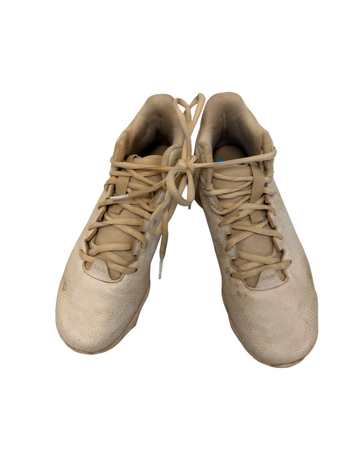 Vist Large View of Product Image Which is Used Under Armour SPOTLIGHT HAMMER 3026344-100 Football Cleats White Junior 05