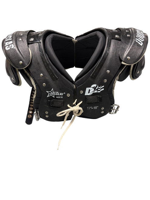 Vist Large View of Product Image Which is Used Douglas D2 ADULT FB Shoulder Pads Black SM