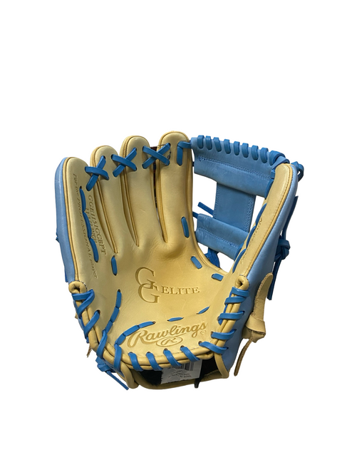 Vist Large View of Product Image Which is Used Rawlings GG ELITE BB/SB Glove LH Throw Almond 11 1/2"