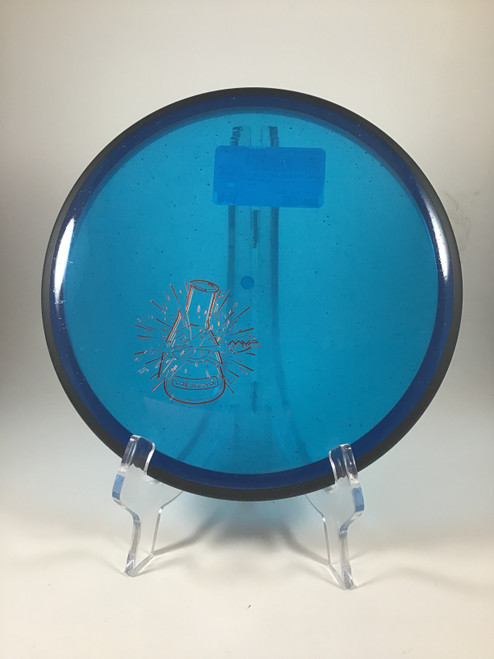 Vist Large View of Product Image Which is Used MVP PROTON UPLINK Disc Golf Mid Range Navy Blue 178g