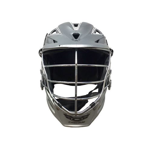 Vist Large View of Product Image Which is Used Cascade R Lacrosse Helmet Grey One Size