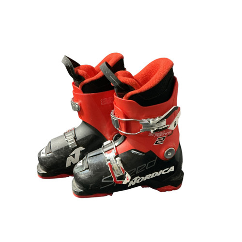 Vist Large View of Product Image Which is Used Nordica 19.5 NORDICA SPEEDMACHINE 2 Boys DH Ski Boot Black 195 MP - Y13