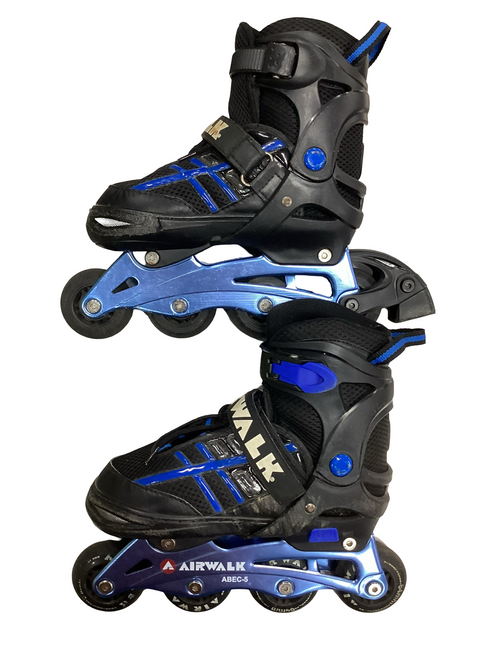 Vist Large View of Product Image Which is Used Airwalk SKATES Junior Rec Fitness Skates Black Adjustable