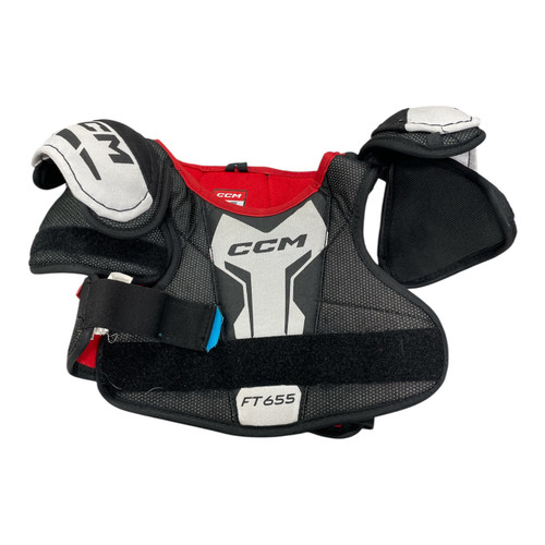 Vist Large View of Product Image Which is Used CCM FT 655 Youth Shoulder Pads SM
