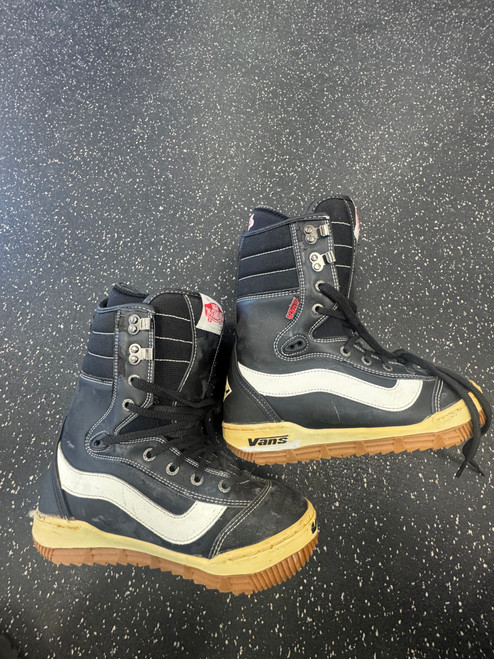 Vist Large View of Product Image Which is Used Vans HI STANDARD Mens Snowboard Boots Black Senior 8