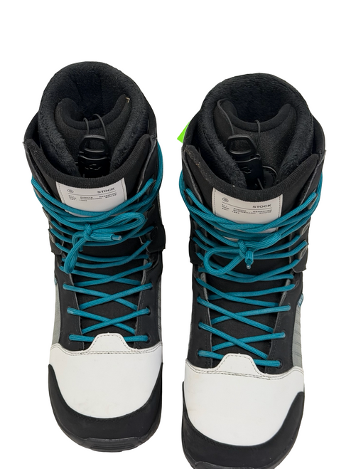 Vist Large View of Product Image Which is Used Ride STOCK Mens Snowboard Boots Black Size 11 - Excellent