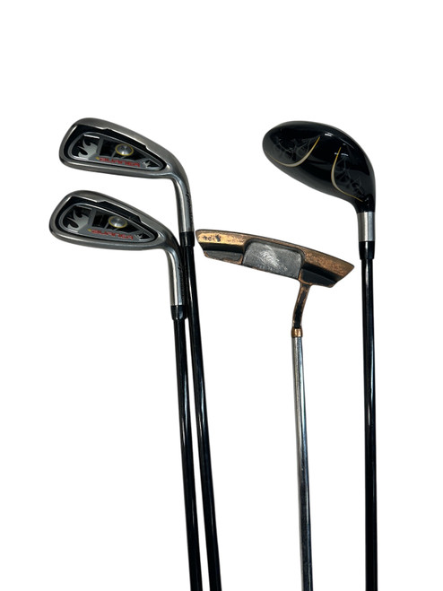 Vist Large View of Product Image Which is USED TAYLORMADE BURNER JR RH 5 PIECE GOLF PACKAGE SET
