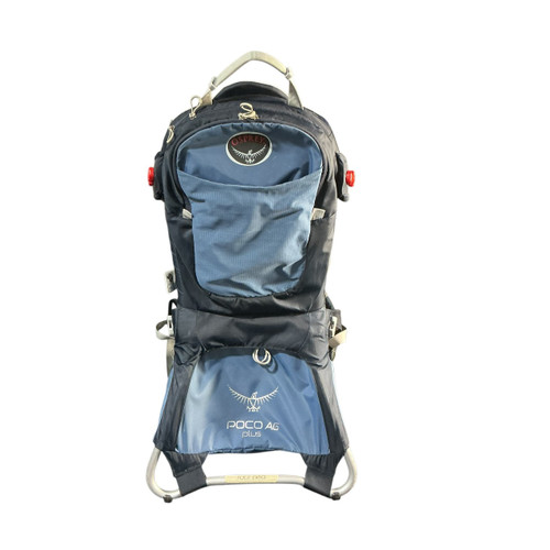 Vist Large View of Product Image Which is Used Osprey POCO AG PLUS CARRIER External Frame Backpack Carolina Blue