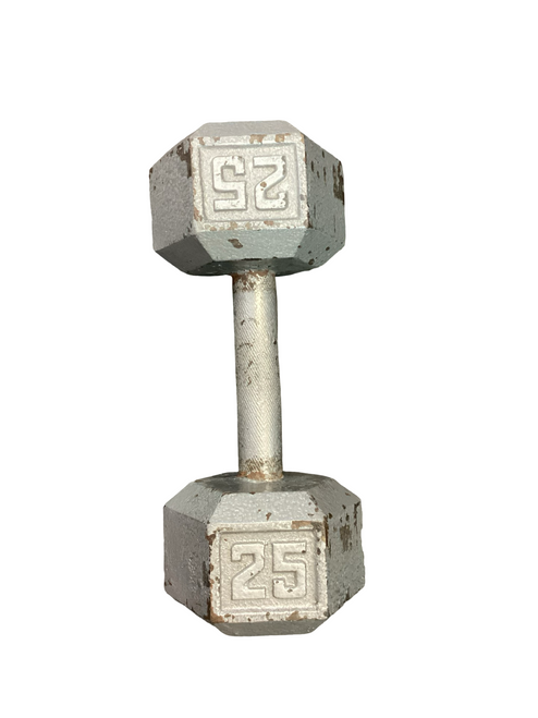 Vist Large View of Product Image Which is Used Hex Dumbbell (Each) 25 lb