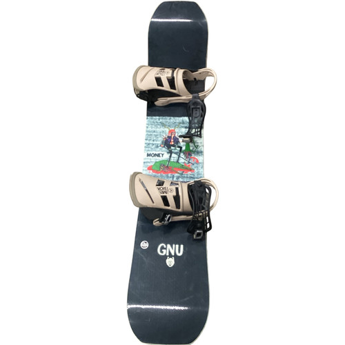 Vist Large View of Product Image Which is Used GNU MONEY Mens Board/Bindings Black 159 cm