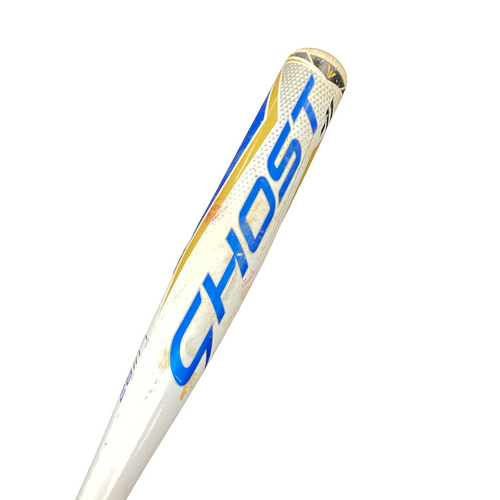 Vist Large View of Product Image Which is Used Easton GHOST BB/SB Fastpitch Bat White 28"