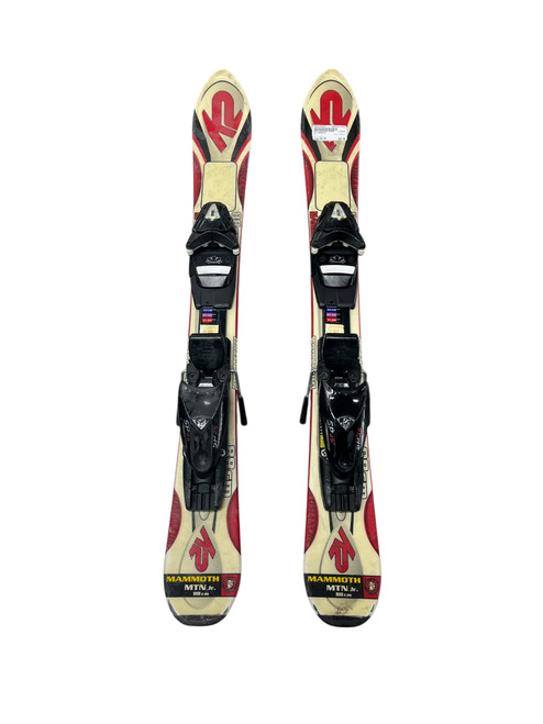 Vist Large View of Product Image Which is Used K2 MAMMOTH Boys DH Ski/Binding White 88 cm