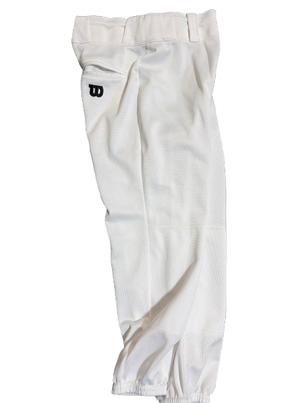 Vist Large View of Product Image Which is Used Wilson WILSON BB/SB PANT YTH MD WHT BB/SB Pant Boys White MD