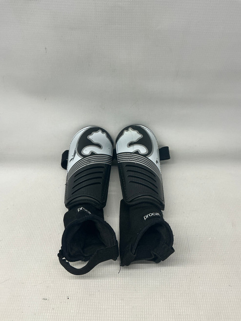 Vist Large View of Product Image Which is Used Puma Soccer Shin Guards Youth White Youth