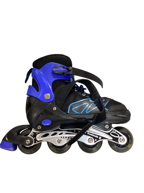 Vist Large View of Product Image Which is Used TRUWHEELZ Senior Roller Quad Skates Black Adjustable