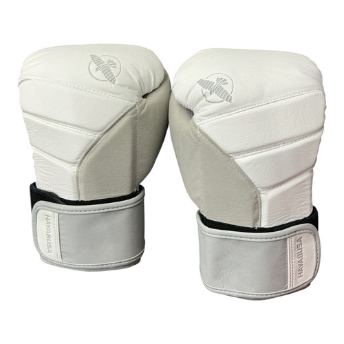 Vist Large View of Product Image Which is Used Hayabusa T3 Boxing Gloves White Senior