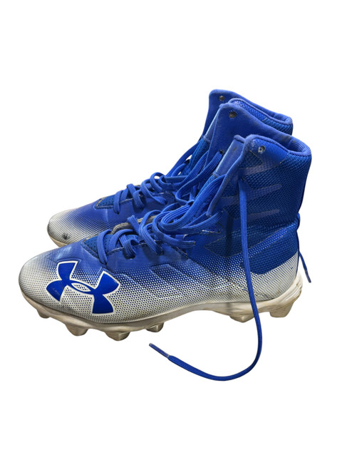 Vist Large View of Product Image Which is Used Under Armour Jr FB Cleats Royal Blue Junior 05