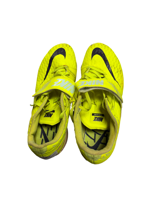 Vist Large View of Product Image Which is Used Nike Track & Field Cleats Adult Yellow Senior 10.5
