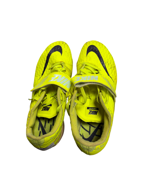 Vist Large View of Product Image Which is Used Nike Track & Field Cleats Adult Yellow Senior 10.5