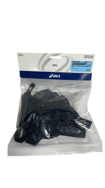 Vist Large View of Product Image Which is Used Asics Wrestling Headgear Black