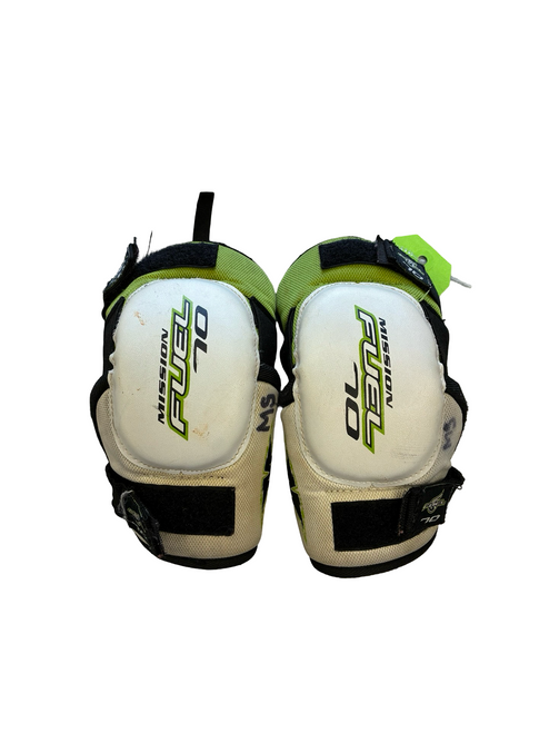 Vist Large View of Product Image Which is Used MISSION FUEL 70 Lacrosse Arm Pads/Guards White SM