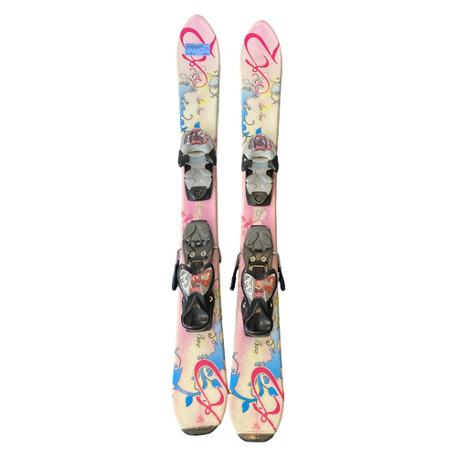 Vist Large View of Product Image Which is Used K2 LUV BUG Girls DH Ski/Binding Pink 90 cm
